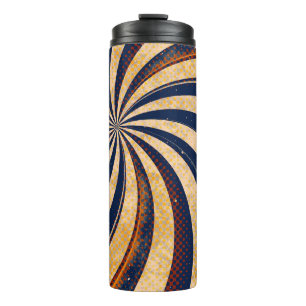 Abstract background pattern thermal tumbler