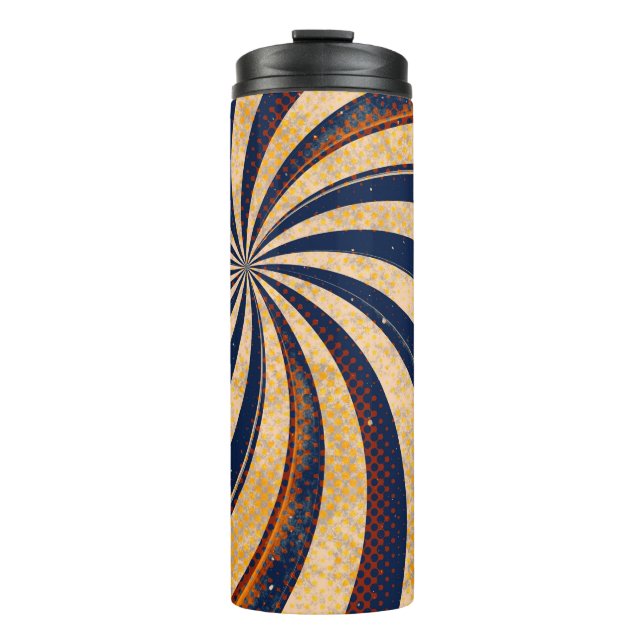 Abstract background pattern thermal tumbler (Front)
