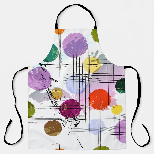 abstract background pattern, with circles, lines,  apron (Front)