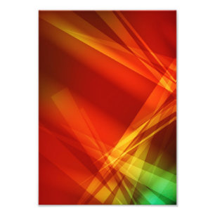 Abstract-Background RED YELLOW GREEN DIGITAL RANDO Photo Print