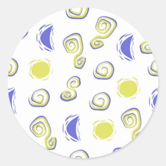 Abstract background, seamless pattern classic round sticker