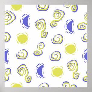 Abstract background, seamless pattern poster