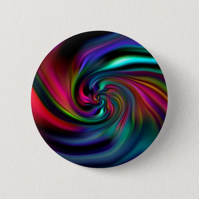 Abstract Background Spirals Soft I 6 Cm Round Badge (Front)