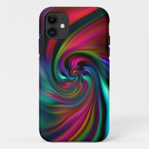 Abstract Background Spirals Soft I iPhone 11 Case