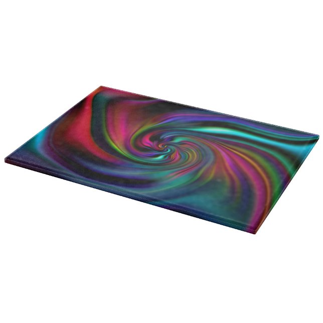 Abstract Background Spirals Soft I Cutting Board (Corner)