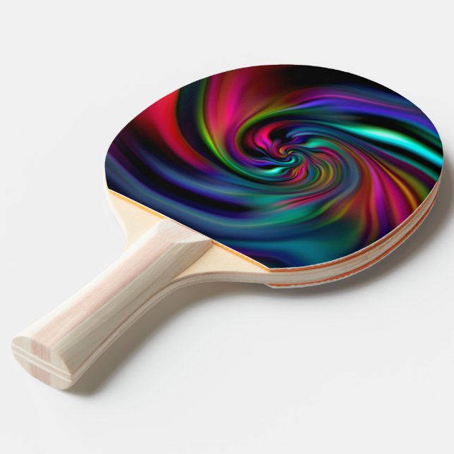 Abstract Background Spirals soft I Ping Pong Paddle (Front Angle)