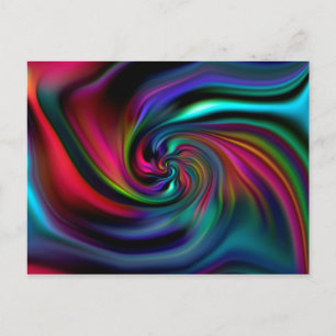 Abstract Background Spirals Soft I Postcard