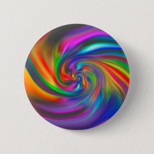 Abstract Background Spirals Soft II 6 Cm Round Badge