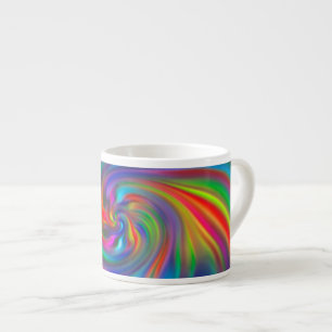 Abstract Background Spirals Soft II Espresso Cup
