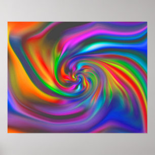 Abstract Background Spirals Soft II Poster