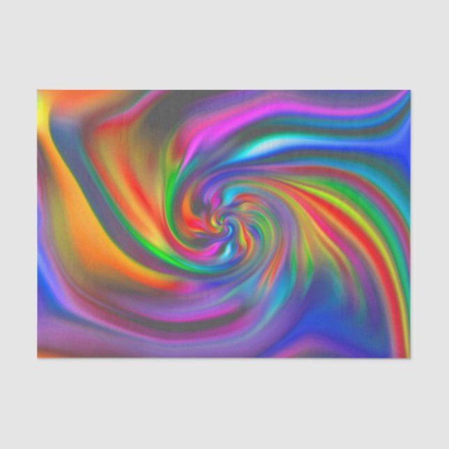 Abstract Background Spirals soft II Tissue Paper (Front)