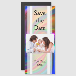 Abstract Background Spirals soft II + your text Magnetic Invitation