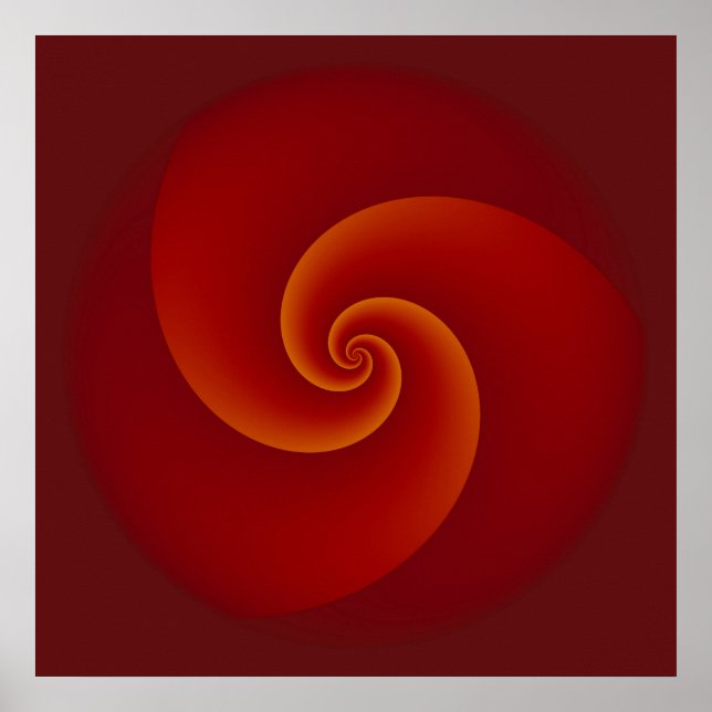 Abstract Background Spirals soft III Poster (Front)