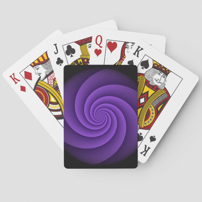 Abstract Background Spirals soft IV Playing Cards (Back)