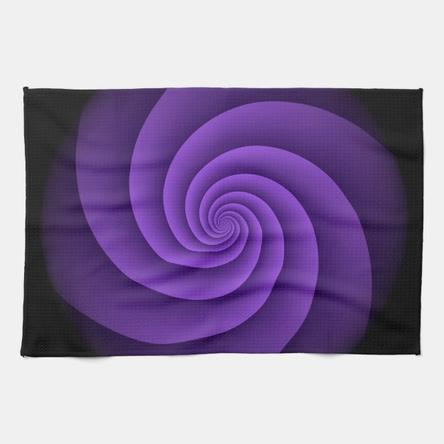 Abstract Background Spirals soft IV Tea Towel (Horizontal)