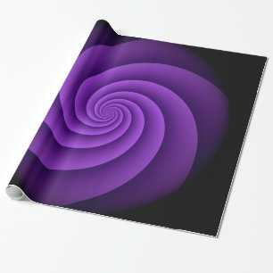 Abstract Background Spirals soft IV Wrapping Paper