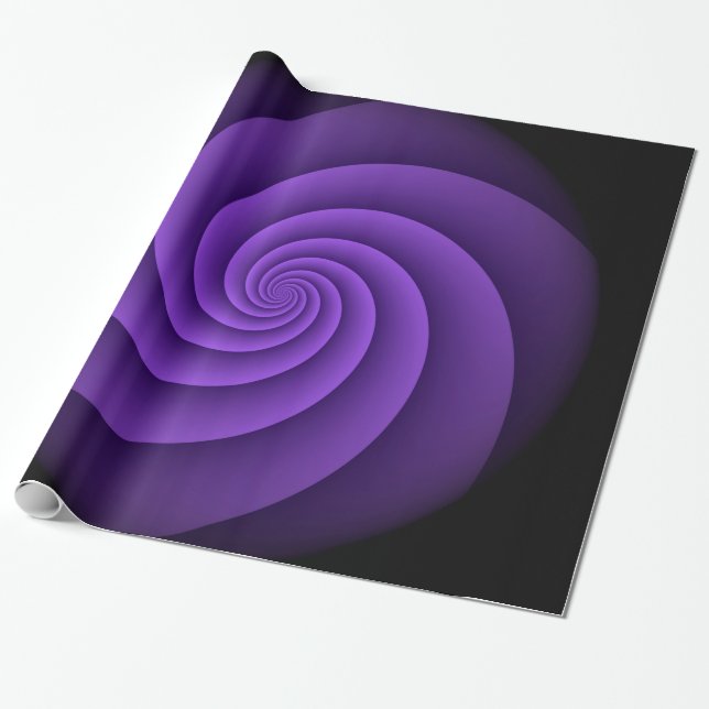 Abstract Background Spirals soft IV Wrapping Paper (Unrolled)
