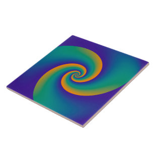Abstract Background Spirals soft V Ceramic Tile