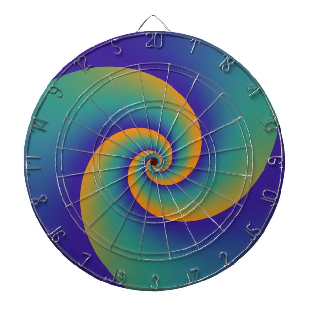 Abstract Background Spirals soft V Dartboard (Front)