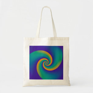 Abstract Background Spirals soft V Tote Bag