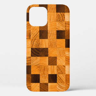 Abstract background texture of wood from the end s iPhone 12 case