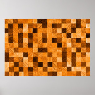 Abstract background texture of wood from the end s poster