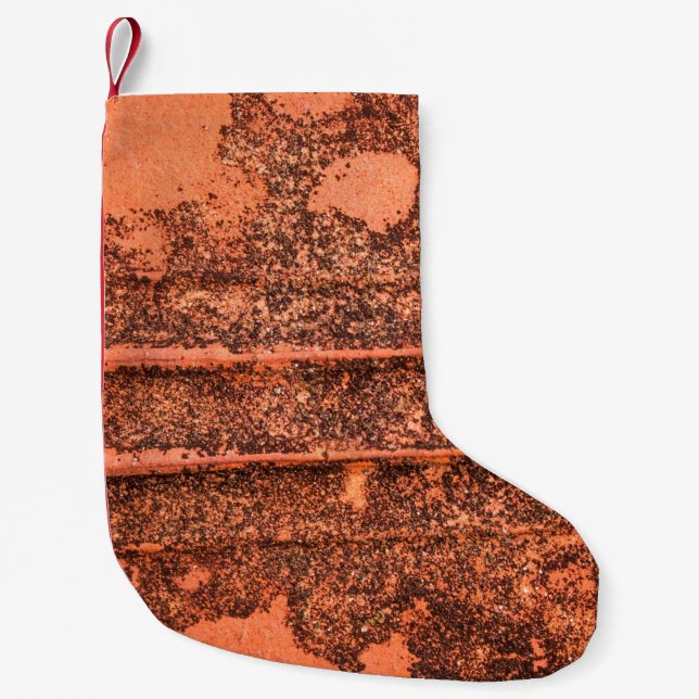 Abstract background textureabstract, aged, antique small christmas stocking (Front)