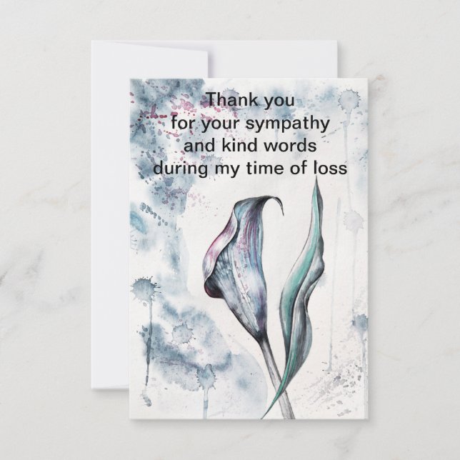 Abstract Background Thank You Card (Front)