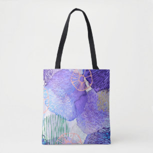 Abstract background watercolor tote bag
