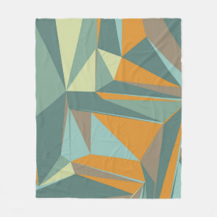 Abstract background with colorful trianglesabstrac fleece blanket