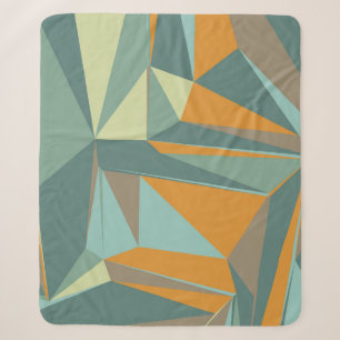 Abstract background with colorful trianglesabstrac sherpa blanket