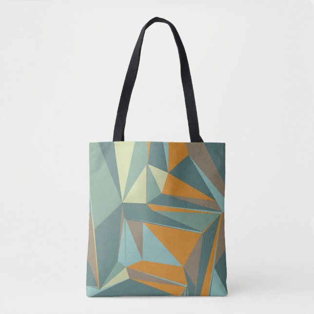 Abstract background with colorful trianglesabstrac tote bag (Front)