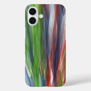 Abstract background with colourful crystals iPhone 16 plus case