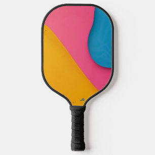 Abstract background with colourful forms  pickleball paddle