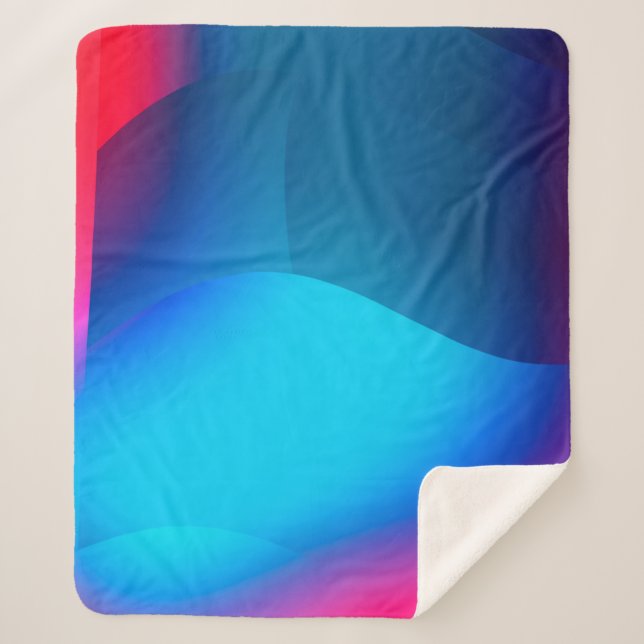 Abstract background with colourful gradient. Vibra Sherpa Blanket (Front)