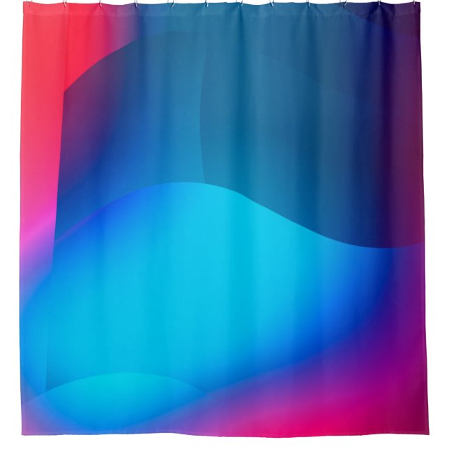 Abstract background with colourful gradient. Vibra Shower Curtain (Front)