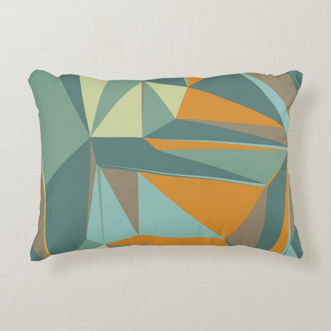 Abstract background with colourful trianglesabstra decorative cushion (Front)