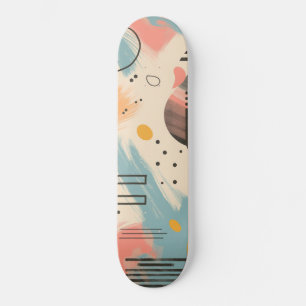 Abstract background with linear patterns skateboard