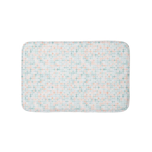 Abstract background with mixed small spots bath mat (Front)