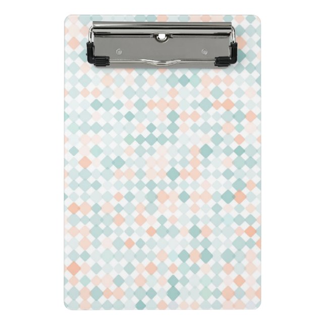 Abstract background with mixed small spots mini clipboard (Front)
