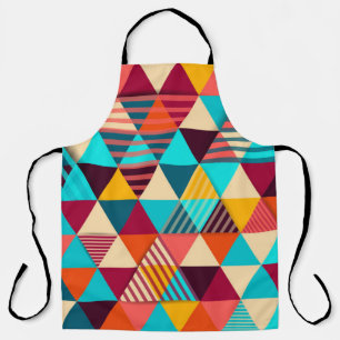 Abstract background with triangle shapes. Modern g Apron