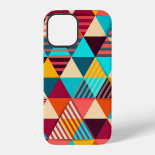 Abstract background with triangle shapes. Modern g iPhone 12 Case