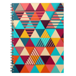 Abstract background with triangle shapes. Modern g Notebook