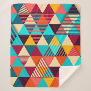 Abstract background with triangle shapes. Modern g Sherpa Blanket