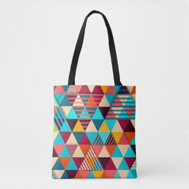 Abstract background with triangle shapes. Modern g Tote Bag (Front)