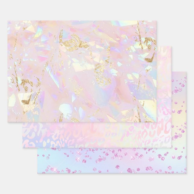 abstract backgrounds wrapping paper sheet (Set)