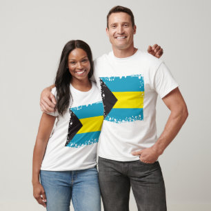 Abstract Bahamas Flag, Bahamian Colours, t-shirt