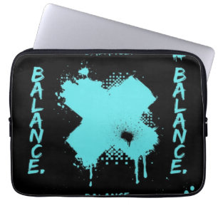 Abstract Balance Laptop Sleeve - Modern Cyberpunk