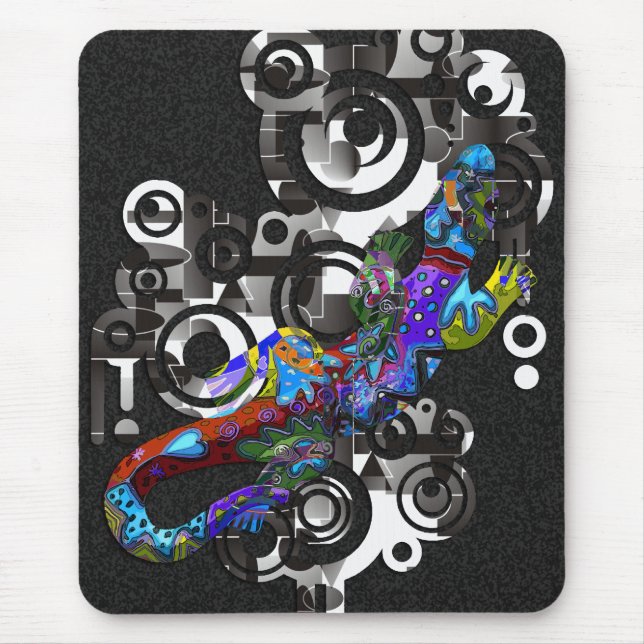 Abstract BALI Gecko Mouse Pad (Front)