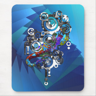 Abstract BALI Gecko Mouse Pad